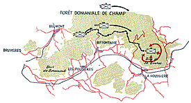Vosges Area Map