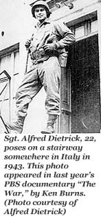Sergeant Dietrick at age 22 somewhere in Italy